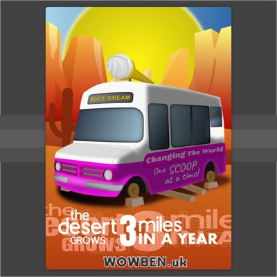 Desert Ice Cream Van • Wowben.uk