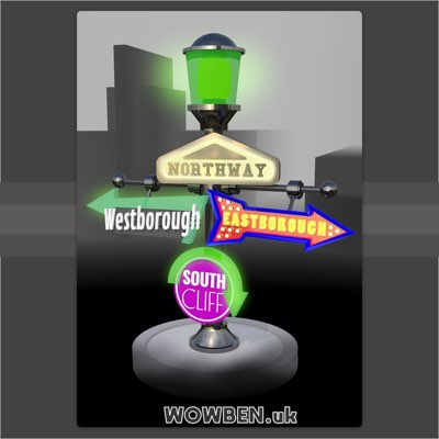 Scarborough Signposts • Wowben.uk