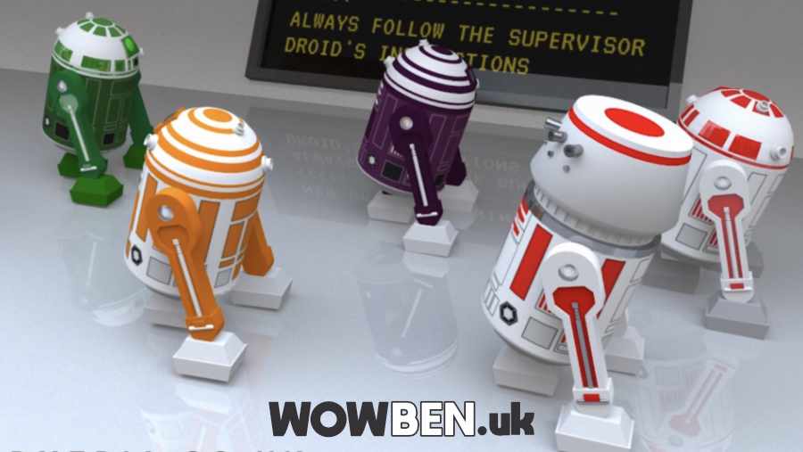 3D Animation and motion graphics. Star Wars Astromech droids York, Leeds, London