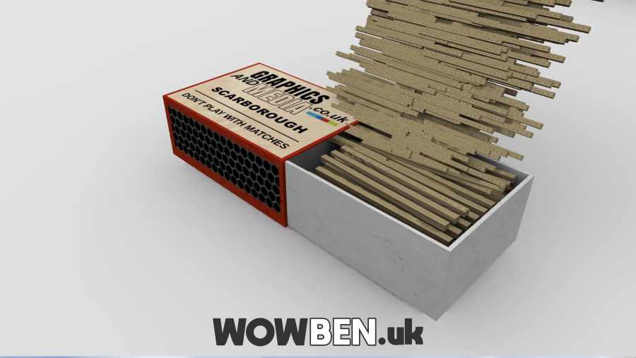 Don't play with matches a 3D animation for Hull, York, Leeds, Yorkshire